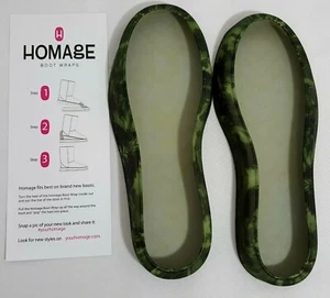 Homage Boot Wraps Womens Size 9 Green Camouflage Covers Nordstrom Winter Rain - Picture 1 of 13