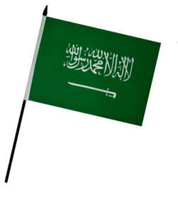 Saudi Arabien Handflagge (9" x 6") - Bild 1 von 3