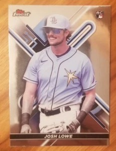Josh Lowe RC 2022 Topps Finest Rookie Baseball Card - Picture 1 of 2