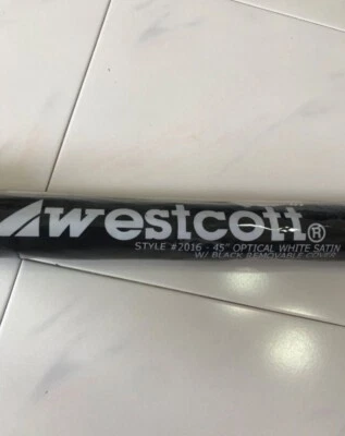 Paraguas óptico Westcott 45" plateado/negro, cubierta - marco de fibra de vidrio #3625 GH3 Foto 1 de 4