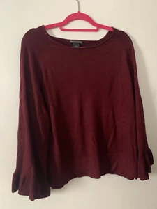 Chelsea &Theodore Women's Cashmere Blend Wine Sweater Size S, M, L, XL NWT - Picture 1 of 5