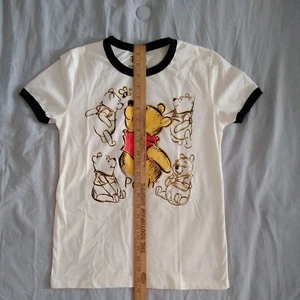 "WINNIE THE POOH " YELLOW & BLACK T-SHIRT SIZE SMALL 🧸FOR GIRL'S  - Picture 1 of 5