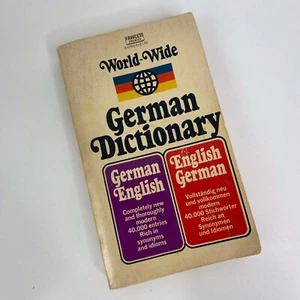 World-Wide German Dictionary by Paul H. Glucksman Paperback Reference Book - Picture 1 of 6