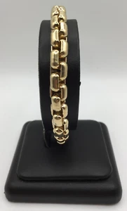 (MA1) 14k Yellow Gold 43g 7.8mm Size 8.5" Box Chain Bracelet - Picture 1 of 5