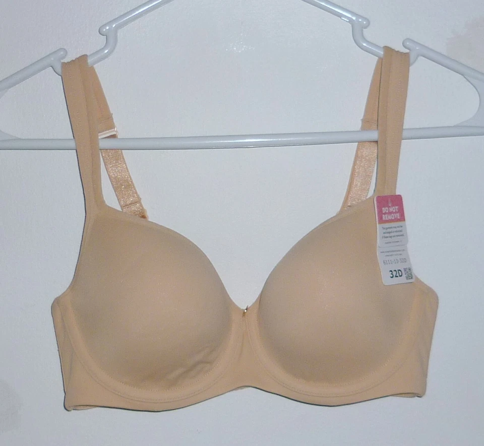 ESSENTIAL BODYWEAR "THE ABBIE" UNDERWIRE DEMI BRA COLOR: NUDE #6111 SZ 32D NWT - Image 1 of 1