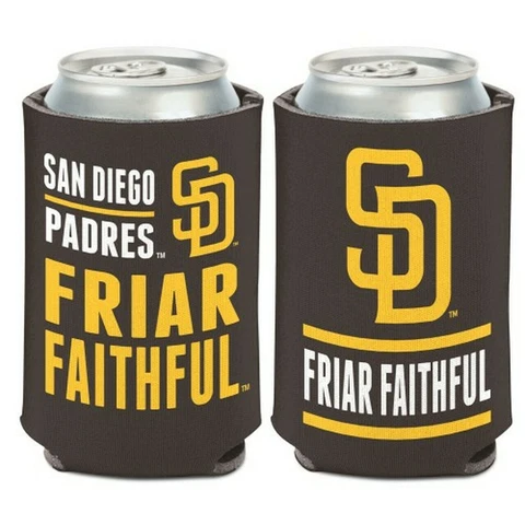 San Diego Padres Slogan Design MLB Can Cooler 12oz Collapsible Koozie Cover