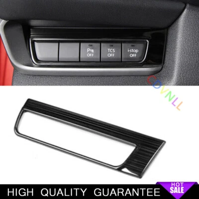 Function Control Button Frame Trim For Mazda CX-30 2020-2022 Black Steels Car - Image 1 of 4