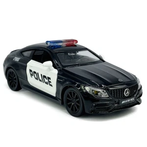 1/32 Scale C63S AMG Police Car Diecast Model Car Toy Cars Boys Toys Kids Gifts - Picture 1 of 11