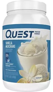 Quest Nutrition Vanilla Milkshake Protein Powder, Low Carb, 48 Ounce (Pack of 1) - Picture 1 of 7