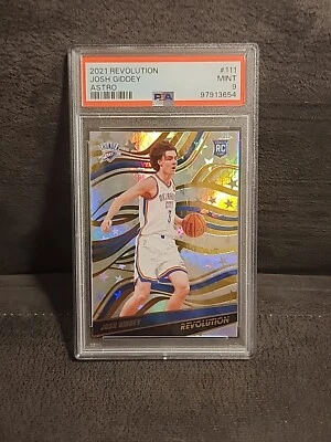 2021-22 Panini Revolution Josh Giddey Astro RC #111 PSA 9 Mint KC Thunder - Image 1 of 2