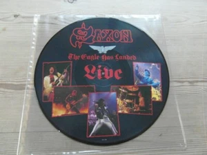 SAXON-THE EAGLE HAS LANDED LIVE-12"33rpm PICTURE DISC-VG+ 1982 - Picture 1 of 4