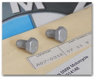 BMW MOTORCYCLE 6MM HEX BOLTS 07119914148 R60 R65 R75 R90 R100 K100 K75 QTY.2 - Picture 1 of 1