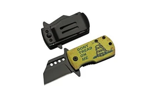 SZCO Supplies 3.75" Dont Tread On Me Mini Money Clip Folding Knife - Picture 1 of 1