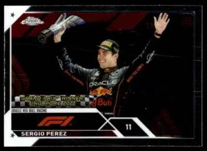 2023 Topps Chrome Formula 1 F1 Sergio Perez Oracle Red Bull Racing #160 - Picture 1 of 2