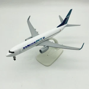 1:350 Alloy Diecast Airplane Model Gift 20cm Canada Boeing 737 WestJet Airlines - Picture 1 of 9