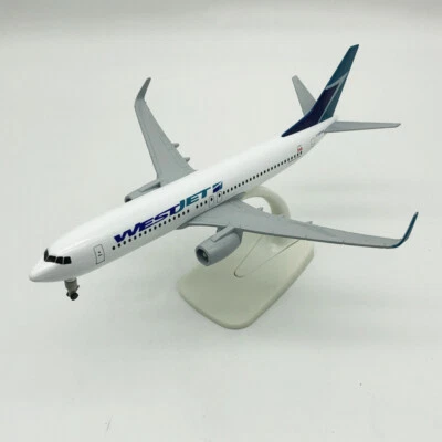 1:350 Alloy Diecast Airplane Model Gift 20cm Canada Boeing 737 WestJet Airlines - Image 1 of 4