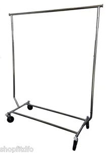 Single rail collapsible Clothing garment rack - Picture 1 of 4