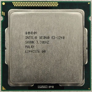 Intel Xeon E3-1240 3.30GHz SR00K Socket LGA1155 Quad Core CPU Processor - Picture 1 of 2