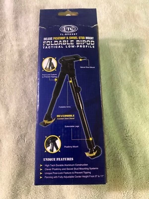 Bípode plegable UTG táctico bajo perfil TL-BP69ST nuevo en caja garantía de por vida Foto 1 de 4