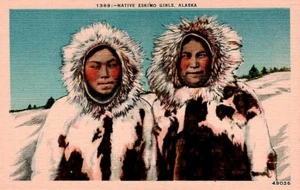 AK Ureinwohner Eskimo Damen Alaska - Bild 1 von 2
