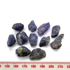 1x Natural Raw Tanzanite Gemstone Mineral Specimen Healing Crystal 1.6 - 2cm - Picture 1 of 6