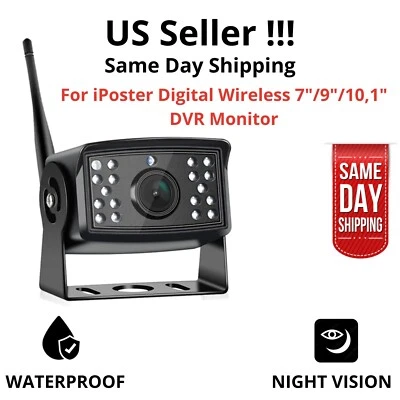 New AHD Digital Wireless Backup Rear View Camera Metal for DVR Monitor Truck Bus - Image 1 of 4