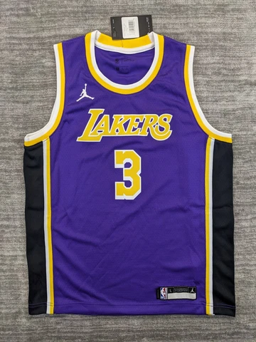 Jordan Swingman Los Angeles Lakers Anthony Davis Jersey NWT Size Youth Large Cover