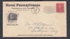Usa 1926/37 The Hotel Pennsylvania Cover & Postcard Bedfod Pennsylvania