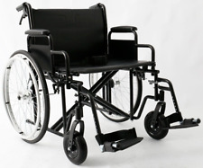 Extra Wide Heavy Duty Bariatric Self Propelled Folding Wheelchair With Brakes