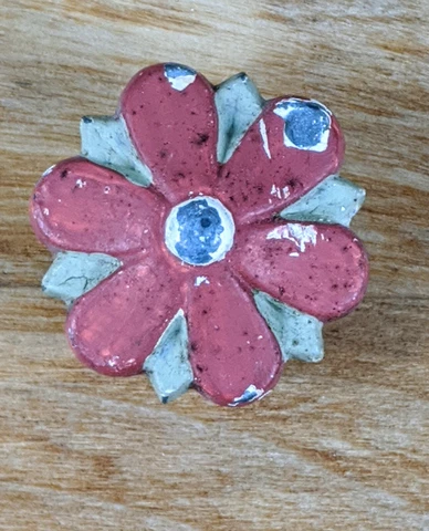 French Provincial Flower Drawer Knob VintageAntique Hardware Shabby Chic Cover