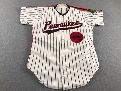 Camiseta de béisbol vintage Pewaukee Land O' Lakes parche grande para adultos hecha en EE. UU. Foto 1 de 4