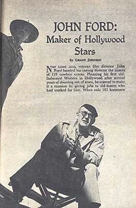 JOHN FORD 1953 WESTERN FILM DIRECTOR HOLLYWOOD & MILITARY CAREER PICTORIAL - Picture 1 of 3