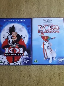 101 Dalmatians & 102 Dalmatians DVD Bundle Glenn Close - Picture 1 of 3