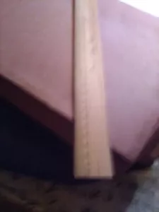 FLEXIBLE OFFICE WOODEN RULER WITH INCHES AND MM - Picture 1 of 1