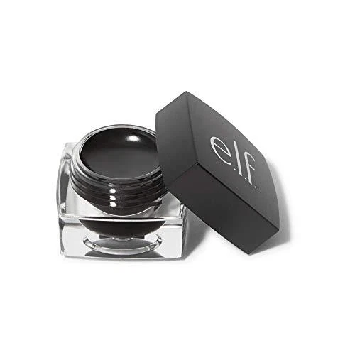 elf Cream Eyeliner Smooth Lines Smudge Water Proof with Brush Black 81160 .17 oz