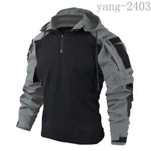 Long Sleeve Suit Tactical Clothing Sports Hunting Combat Jacket Camo Shirt Tops