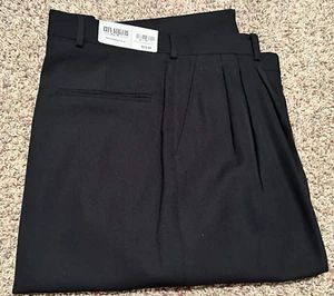 Pantalone City Streets uomo 38x30 nero poliestere misto lana pantaloni NUOVO vedi descrizione. - Foto 1 di 14