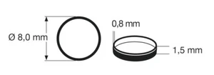 Neumáticos adhesivos Fleischmann H0 648011/54401300 10,3 - 12,8 mm (10 unidades) - NUEVOS + EMBALAJE ORIGINAL - Imagen 1 de 1