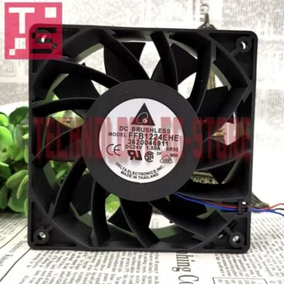 DELTA FFB1224EHE 24V 1.5A 12CM Cooling Industrial Fan# 1pcs New In Box - Image 1 of 4