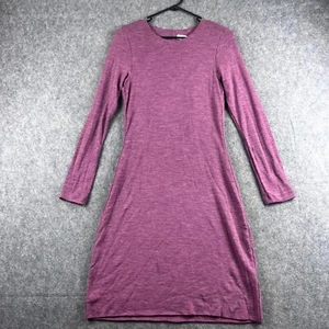 Kookai Womens Pencil Dress Size 2 Purple Long Sleeve Open Back Casual Wool NWT - Picture 1 of 8