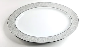 Rare Mikasa Parchment 16" Oval Serving Platter Bone China NIB - Picture 1 of 3