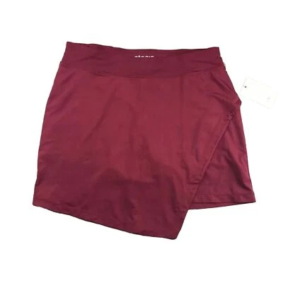 Etonic Skort Womens Medium Burgundy Asymmetric Pull On NWT - Image 1 of 4