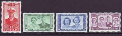 Basutoland 1947 SC 35-38 MH Set Royal Visit - Image 1 of 3