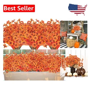 Charming Outdoor Faux Fall Flowers - 20 Bundles for Effortless Autumn Decor - Picture 1 of 9