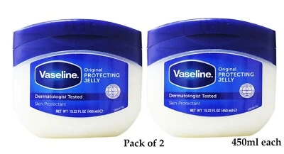 2 x Vaseline Original Skin Protecting Jelly l 450ml, Petroleum jelly (Pack of 2) - Image 1 of 3