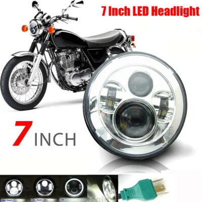 Faro LED de haz alto/bajo de 7" para moto Jeep Wrangler Harley Foto 1 de 4