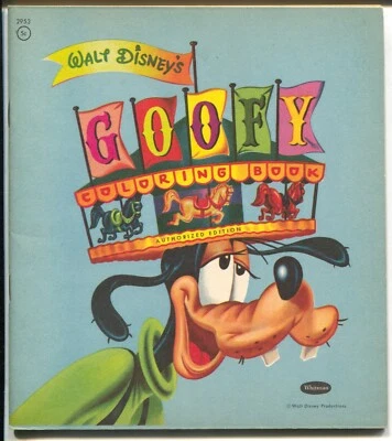 Libro para colorear Goofy-Walt Disney #2952-Whitman-sin usar-en estado bastante bueno- Foto 1 de 2
