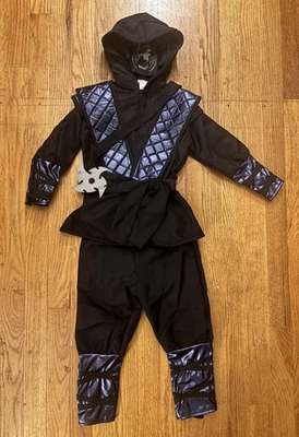 POTTERY BARN KIDS ниндзя светящийся в темноте костюм - 3T! Новый с Ярлыками, пожалуйста, смотрите все фотографии. - Изображение 1 из 4