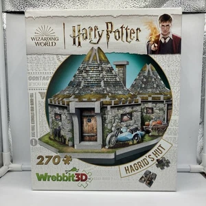 New - Wrebbit3D Harry Potter Collection - Hagrid's Hut 3D Puzzle: 270 Pcs - Picture 1 of 2