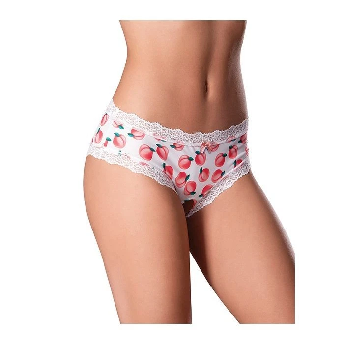 BRAGUITA MÁGICA SEDA DULCE GOLOSINAS ENTREPIERNA CON 2 PAQUETES LUBRICANTE COMESTIBLE MELOCOTÓN Foto 1 de 4